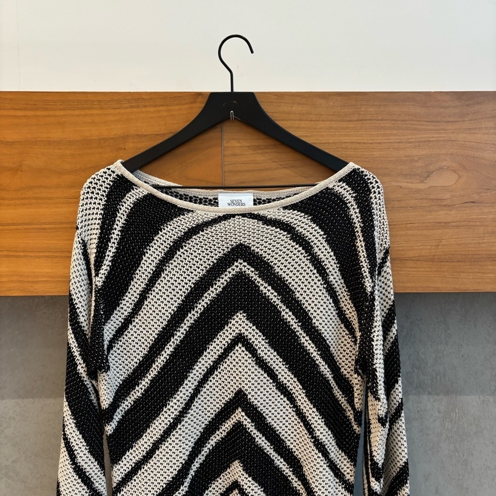 SEVEN WONDERS Mazie Mini Dress Black Multi, Size M - Picture 8 of 16